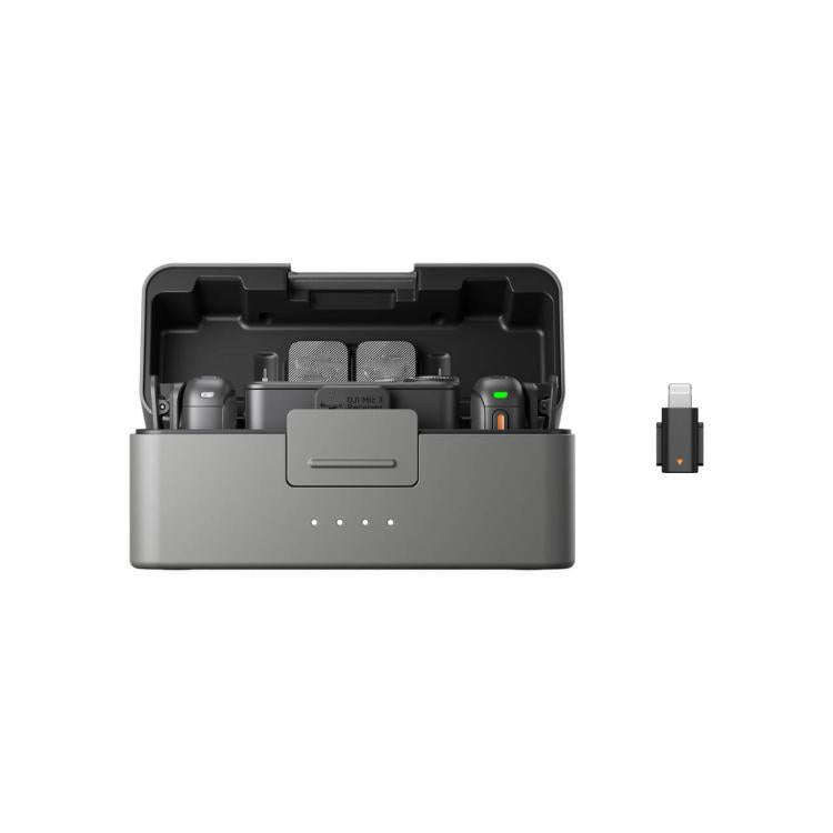 Original  2 TX + 1 RX + Charging Case + 8 Pin Phone Adapter For DJI Mic 3