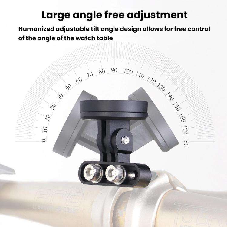 Bicycle Computer Stand Adjustable Angle Extension Rack Mountain Bike Sports Camera Stand(Black)