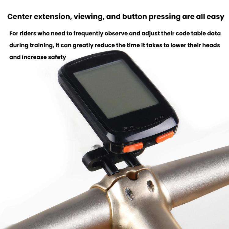 Bicycle Computer Stand Adjustable Angle Extension Rack Mountain Bike Sports Camera Stand(Black)