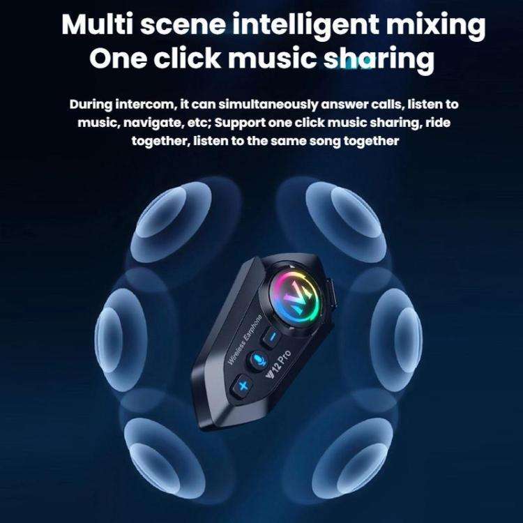 Motorcycle Helmet Waterproof Noise-reducing Headset(Hard Mic)