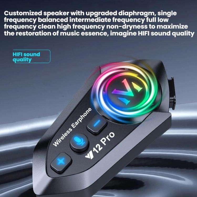 Motorcycle Helmet Waterproof Noise-reducing Headset(Hard Mic)