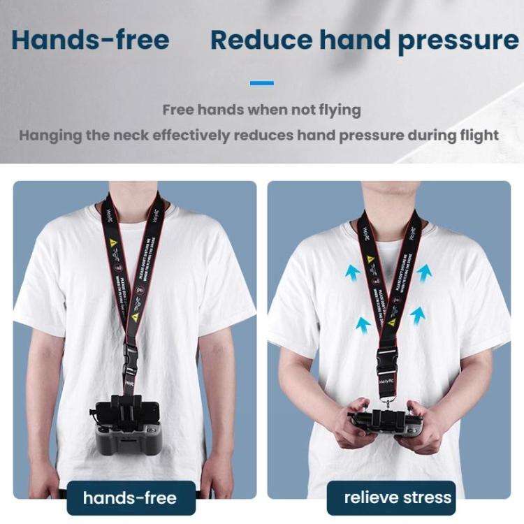 For DJI MINI 4 PRO/Mavic 3/AIR 3/NEO BRDRC Remote Control Widened Lanyard(Red Edge)