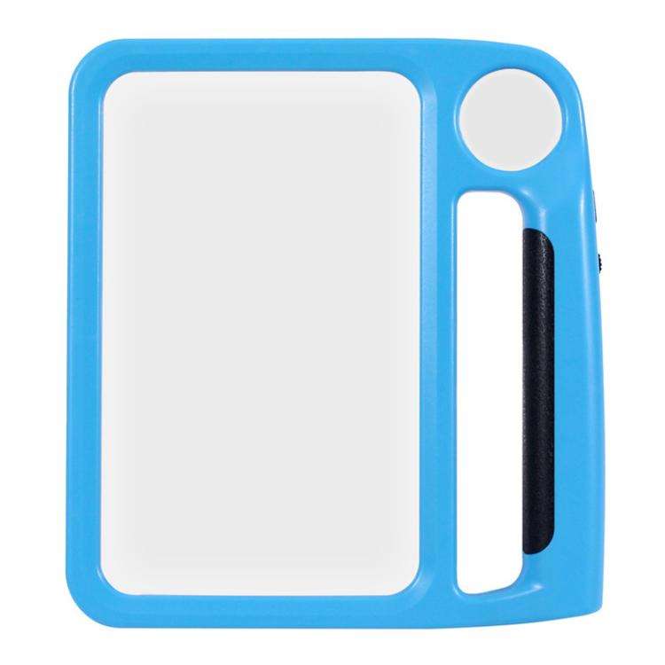 5/10X 48LEDs Magnifier 3 Colors Cold Warm Brightness Adjustment Handheld Loupe, Spec: Charging Blue