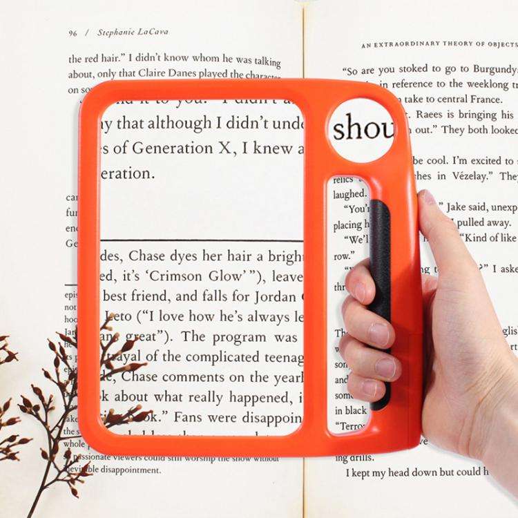 5/10X 48LEDs Magnifier 3 Colors Cold Warm Brightness Adjustment Handheld Loupe, Spec: Battery Blue