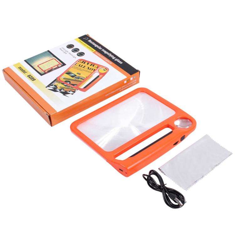 5/10X 48LEDs Magnifier 3 Colors Cold Warm Brightness Adjustment Handheld Loupe, Spec: Charging Or...