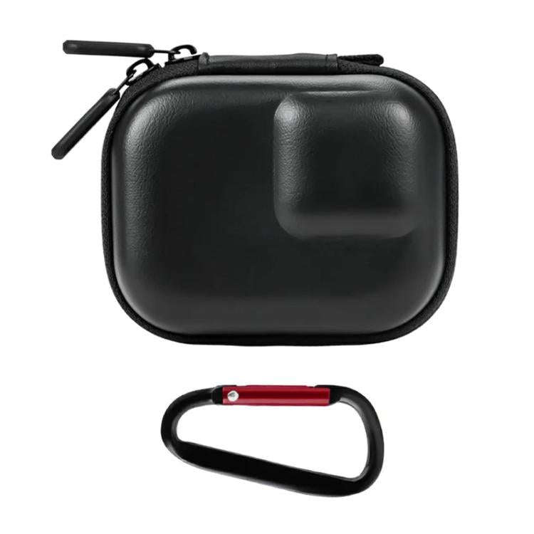 Flymile PU Mini Camera Case with Carabiner For Caged DJI Action 3/4/5 Pro/Insta360 Ace Pro 2/1/Go...