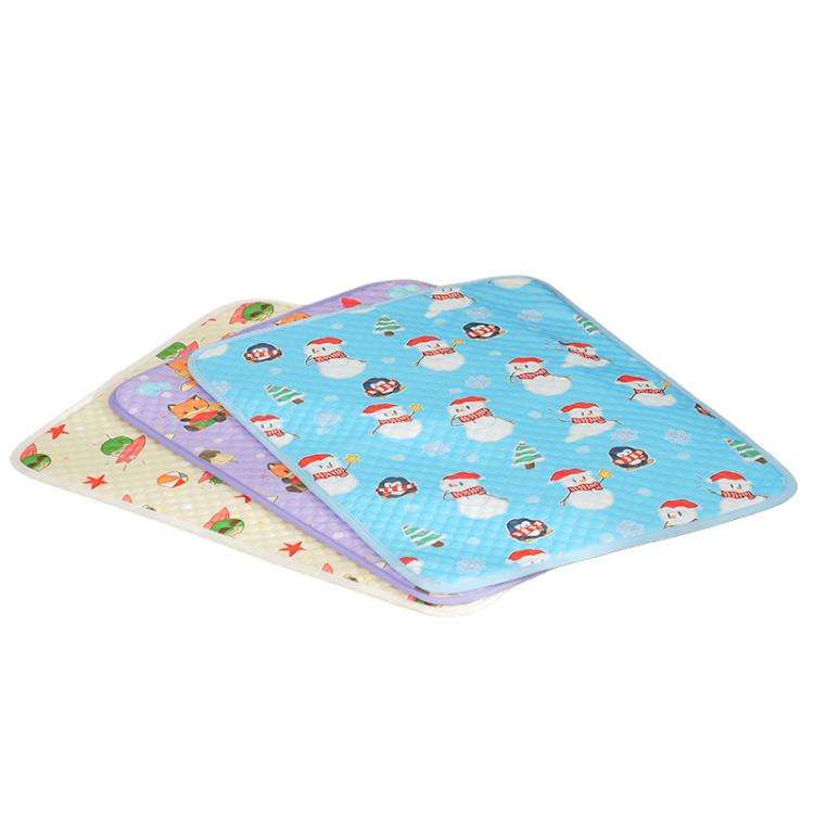50x40cm Car Cat Sleeping Pads Cool Mats For Pets(Light Yellow Surfing Coconut)