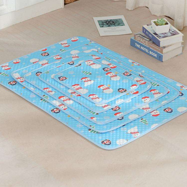 78x55cm Car Cat Sleeping Pads Cool Mats For Pets(Light Yellow Surfing Coconut)
