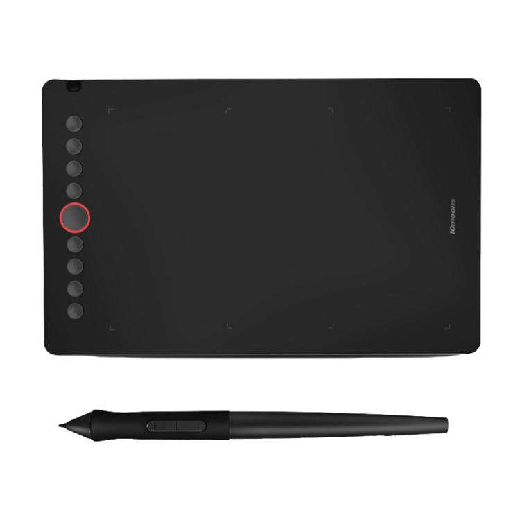 10Moons I6 Digital Drawing Tablet Compatible With Mobile Phones Computers(Black)