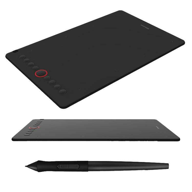 10Moons I6 Digital Drawing Tablet Compatible With Mobile Phones Computers(Black)