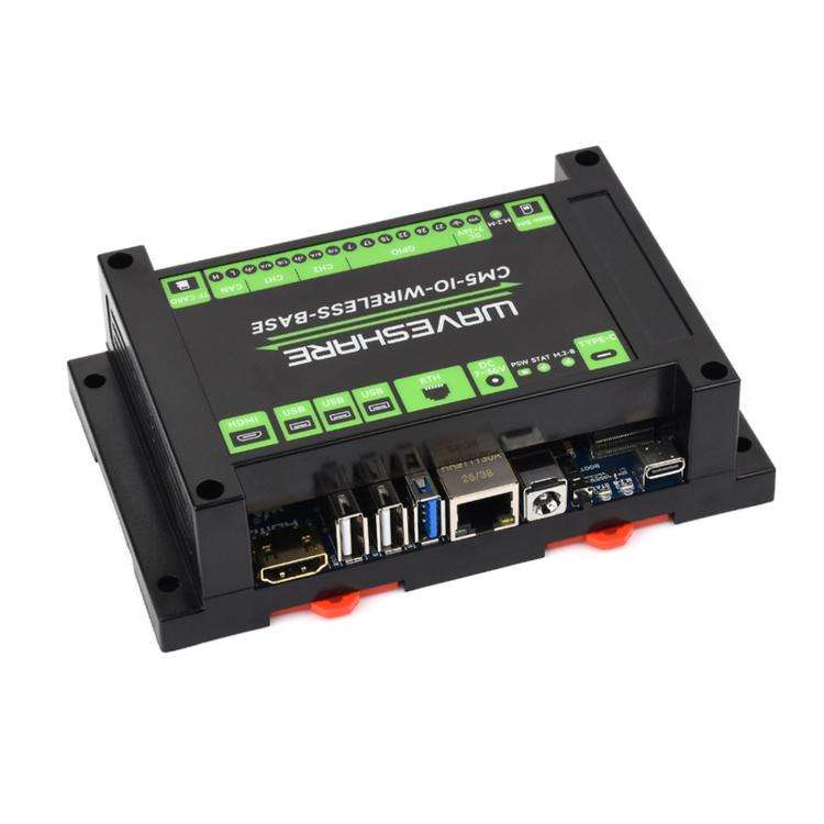 Waveshare Industrial Expansion Module For Raspberry Pi CM5: 4G/5G/LoRa Expansion Board(34618)