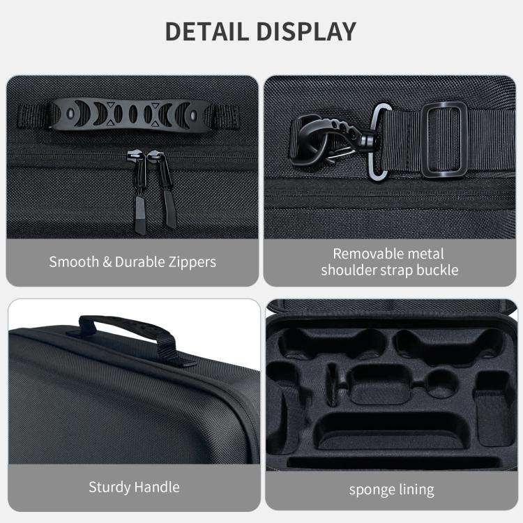 For Nintendo Switch 2 JYS All-in-One Storage Carrying Case Organizer with Shoulder Strap Fits Doc...