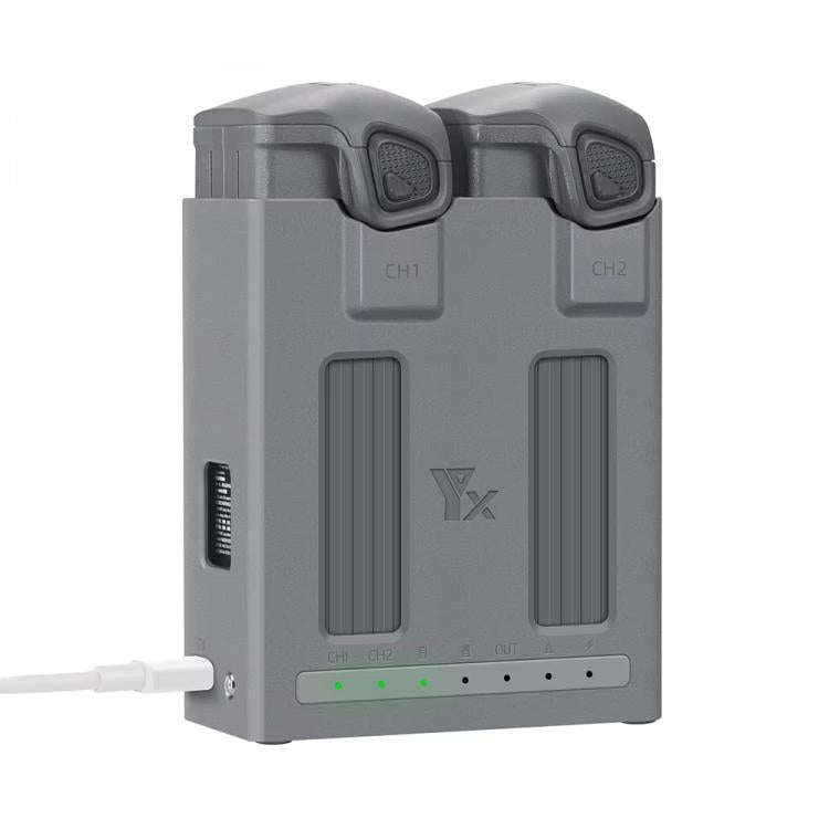 For DJI Mavic 4 Pro YX Dual-Channel Charger Battery Manager Simultaneous Charging Station