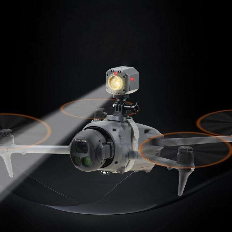 For DJI Mavic 4 Pro Drone YX 300LM Adjustable LED Spotlight Night Flight Searchlight with 3 Modes...