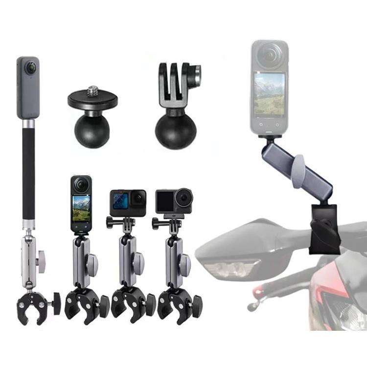 For GoPro / DJI / Insta 360 Action Cameras Cycling Bracket Bike Motorcycle Handlebar Mount, Spec:...