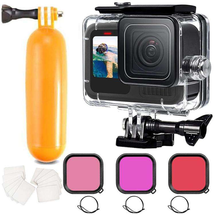 Waterproof Case Filter Dive Accessory Kit For GoPro HERO12 Black /11 Black /10 Black/9 Black