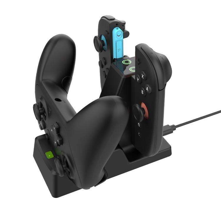 For Nintendo Switch 2 Joy-Con & Pro Controller 3-in-1 Charging Dock Storage Holder with LED Indic...