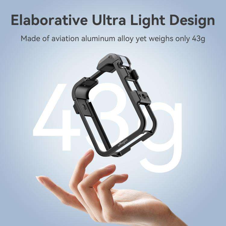 For DJI Osmo 360 AMagisn Quick-Release Metal Cage With Dual/Single Lens Caps Camera Mount Rig(Smo...