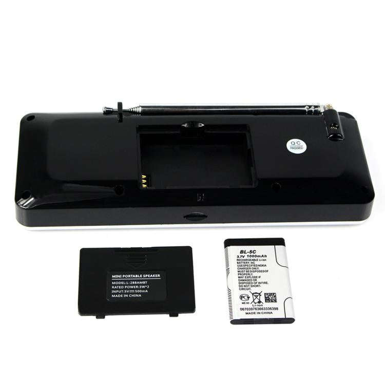 Retekess TR602 2 Band Bluetooth Radio MP3 Player(Black English Version)