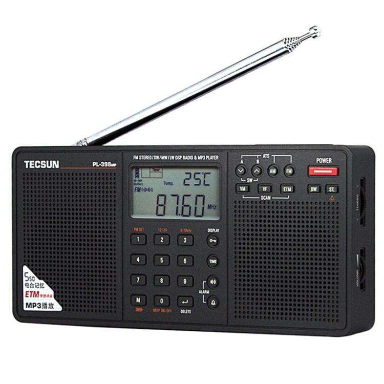 TECSUN PL-398MP Stereo Portable Full-Band Digital Tuning Radio Support SD Card Playback, Spec: St...