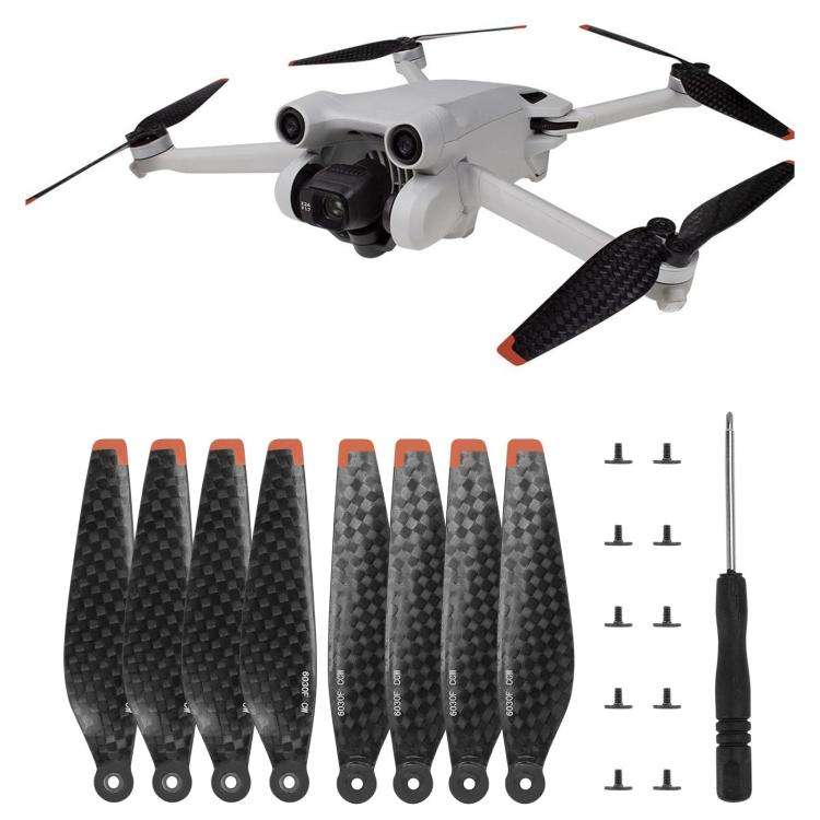 For DJI Mini 3 Pro/4 Pro 6030F Carbon Fiber Noise-reducing Propellers, Specification: 8pcs