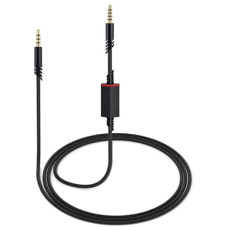 For Logitech Astro A10 / A40 / A30 Gaming Headset Cable Braided Audio Cable, Style: Black Square