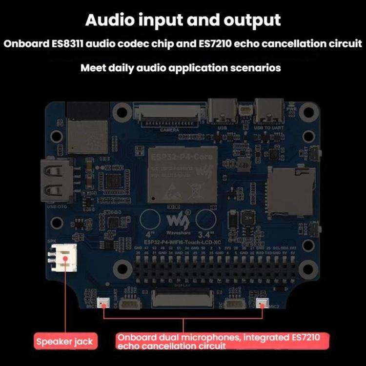 WAVESHARE ESP32-P4 Touch Circular LCD Screen Development Board, Spec: 4 inch