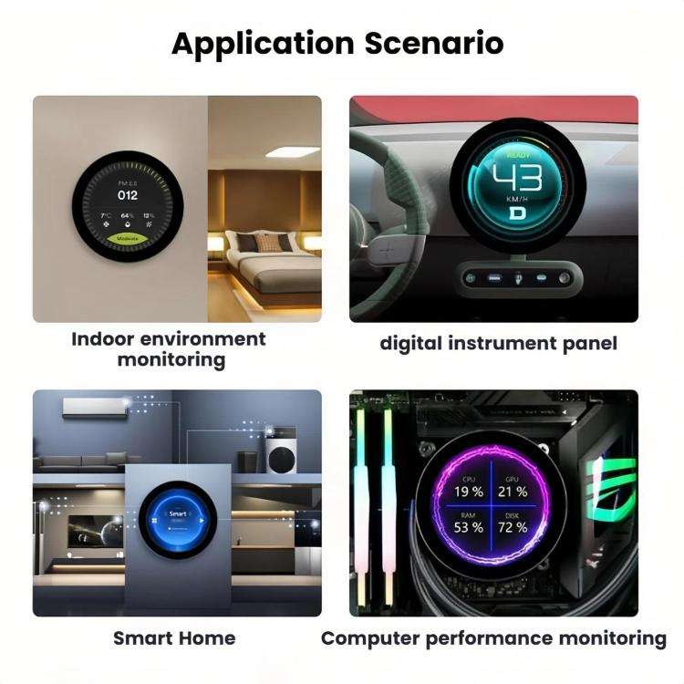 WAVESHARE ESP32-P4 Touch Circular LCD Screen Development Board, Spec: 4 inch