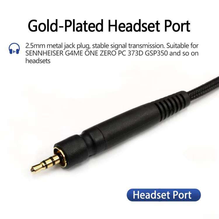 Single Plug 2m Tuning Edition Headphone Cable For Sennheiser GAME ONE / GAME ZERO / PC 373D / GSP...