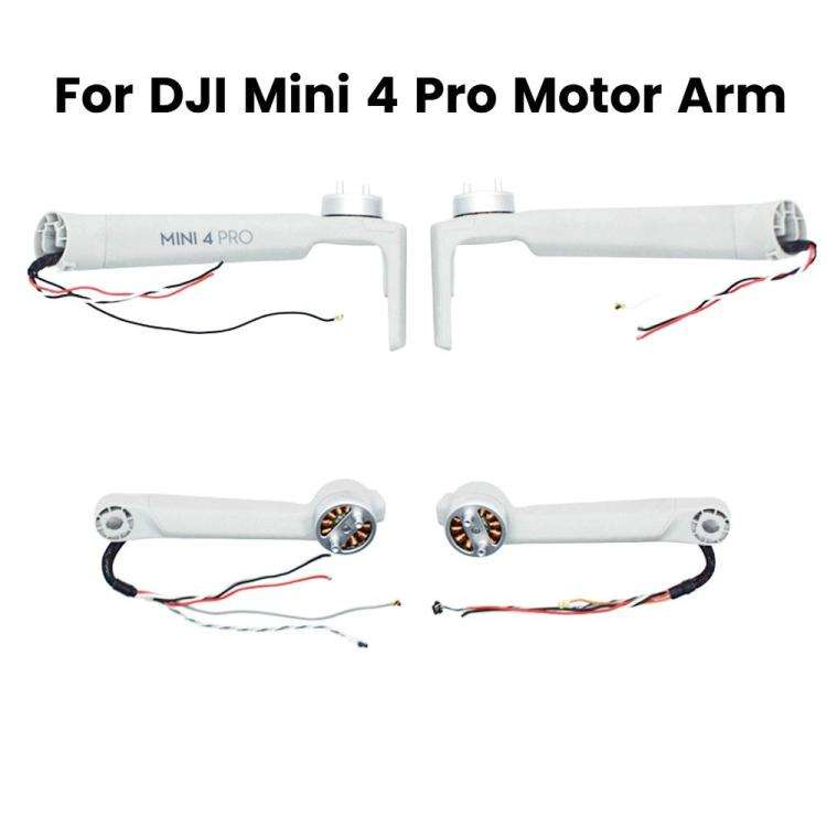 For DJI Mini 4 Pro Drones Arm With Motor Repair Parts, Spec: Left Rear