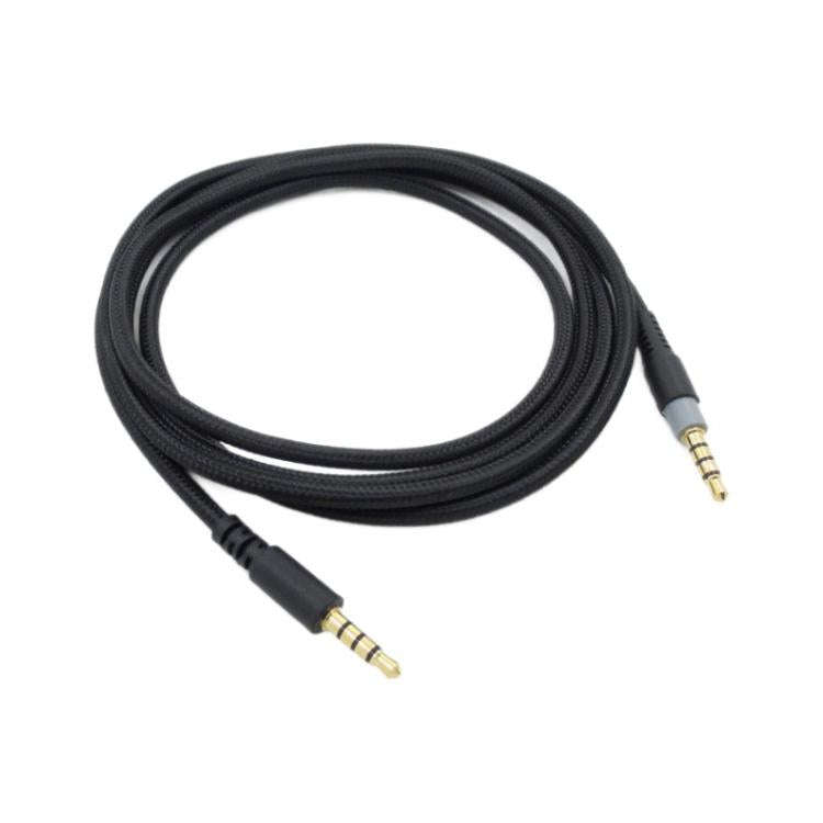For Kingston HyperX Cloud Alpha / Mix 3.5mm Male To Male Headset Recorder Cable, Size: 1.5m(Black)
