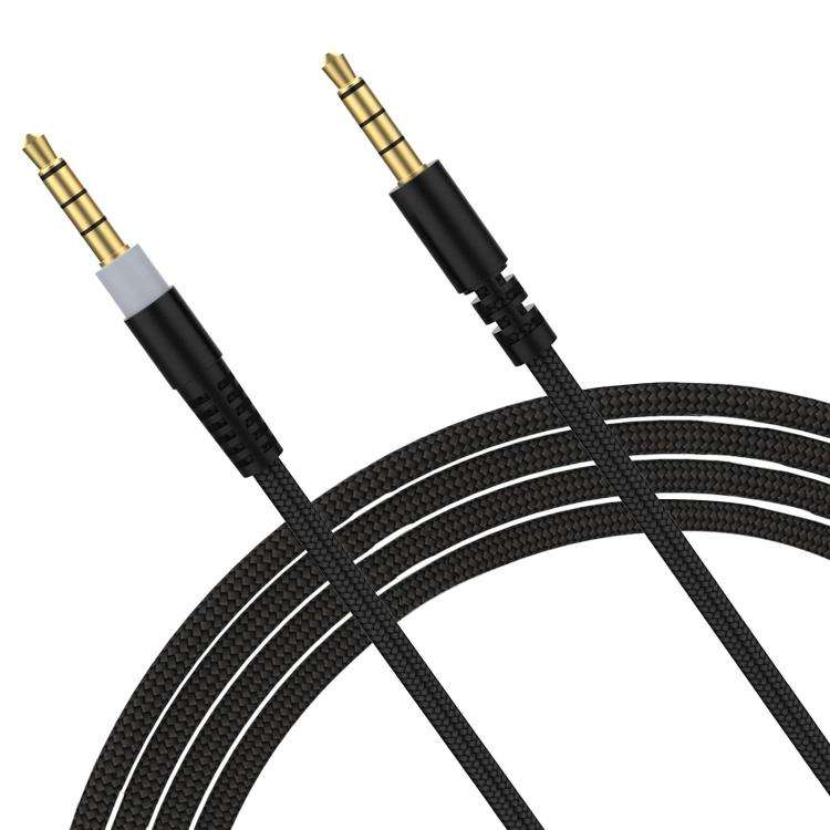For Kingston HyperX Cloud Alpha / Mix 3.5mm Male To Male Headset Recorder Cable, Size: 1.5m(Black)