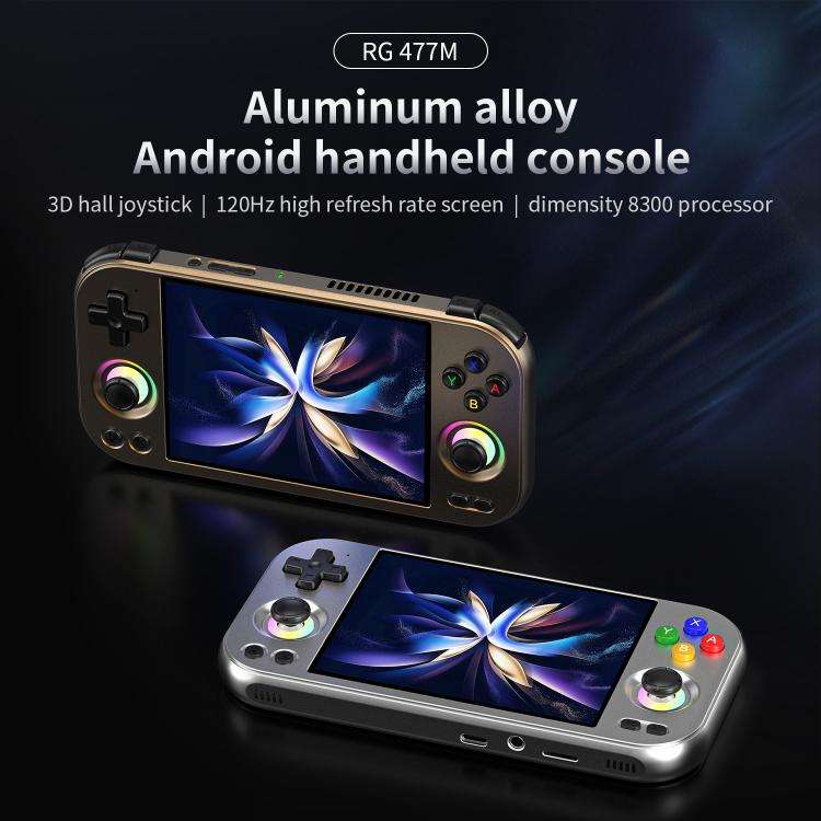 ANBERNIC RG 477M  Android 14 Handheld Game Console With Aluminum Alloy Body, 4.7-Inch LTPS In-Cel...