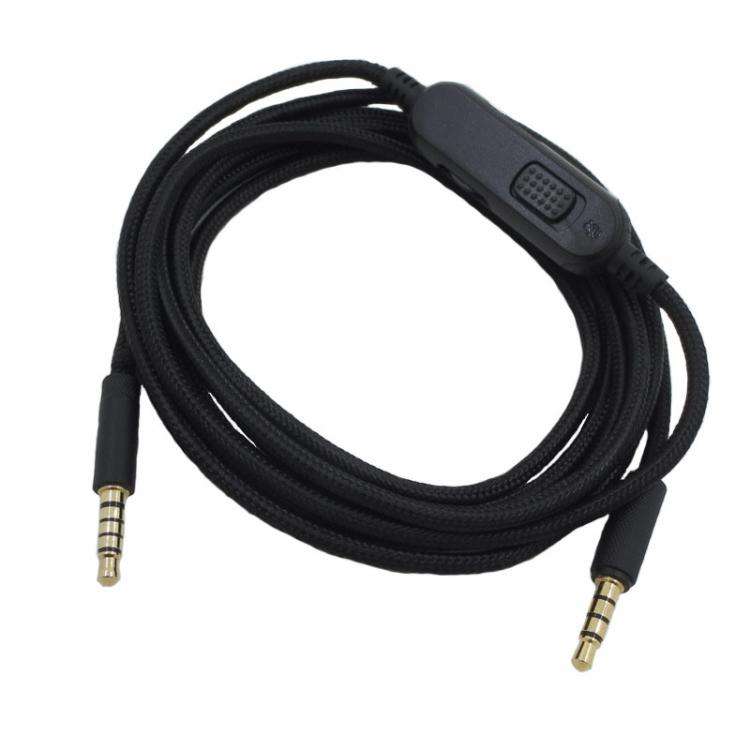 For Logitech G Pro / G Pro X / G233 / G433 Gaming Headset Audio Cable, Length: 2m(Black)