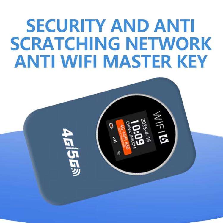 Eurasian Edition 4G/5G Portable WiFi Hotspot 300Mbps Mobile Router With Time Display, 3000mAh Bui...