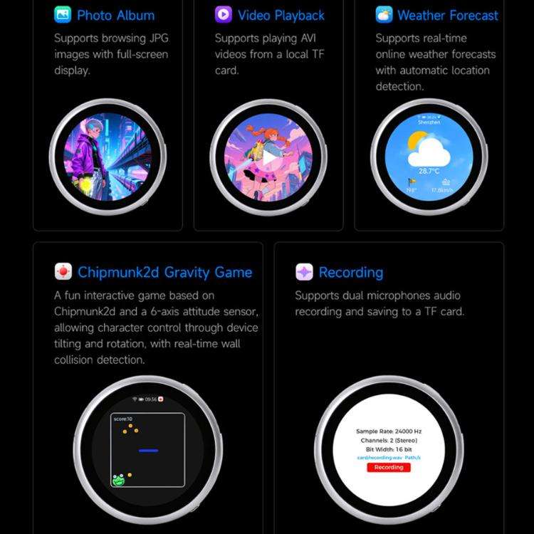 Waveshare ESP32-S3 1.85-Inch LCD Capacitive Touchscreen 360x360 Resolution(Without Lithium Battery)