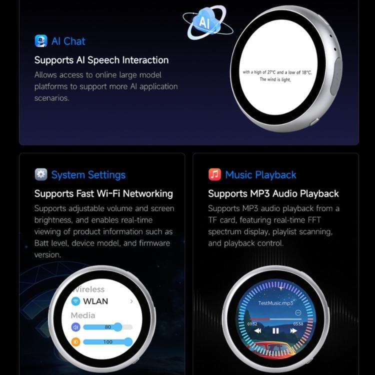 Waveshare ESP32-S3 1.85-Inch LCD Capacitive Touchscreen 360x360 Resolution(Without Lithium Battery)