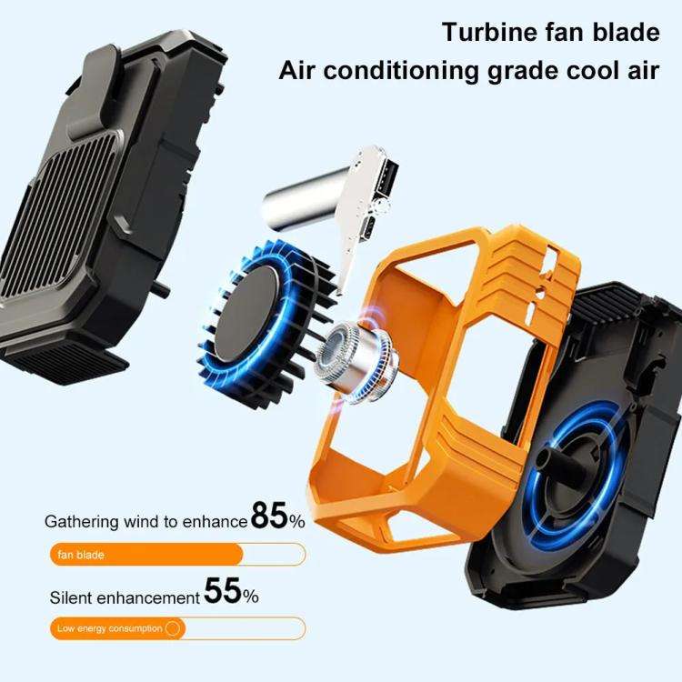 Rechargeable Waist-Mounted Clip Fan With 3-Speed Settings & LED Flashlight Hands-Free Cooling For...