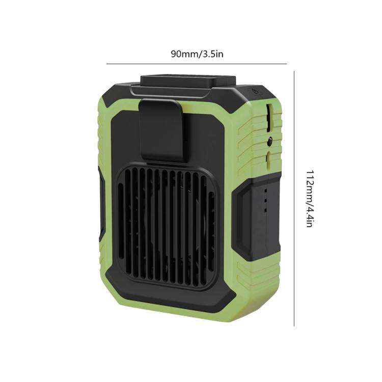 Rechargeable Waist-Mounted Clip Fan With 3-Speed Settings & LED Flashlight Hands-Free Cooling For...