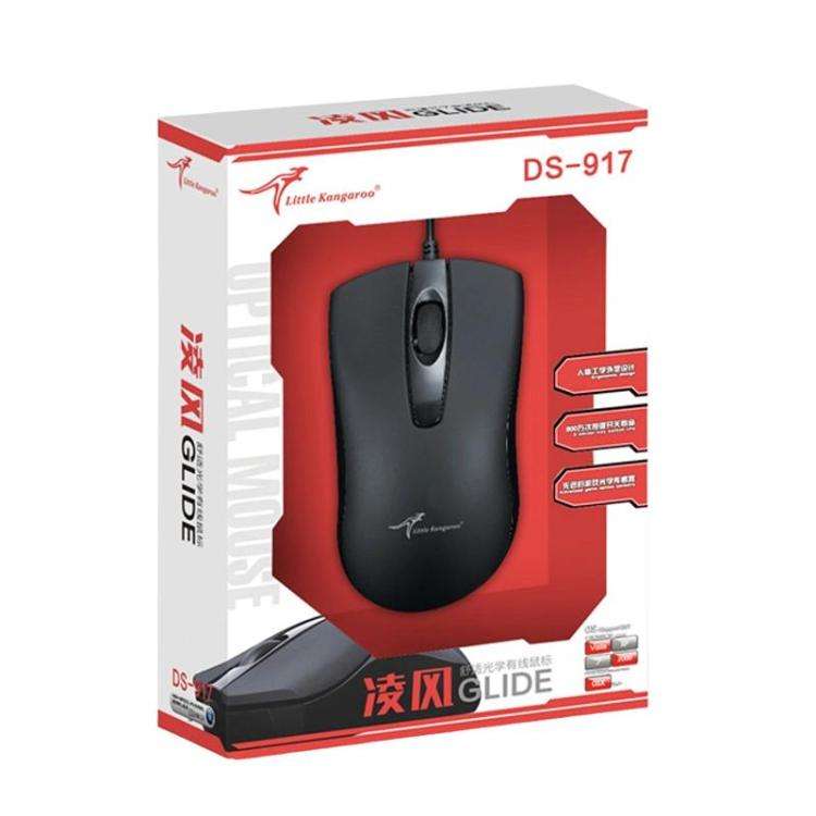 Little Kangaroo DS-917 1000DPI Ergonomic Optical Wired Mouse Laptop Mouse For Office Gaming, Spec...