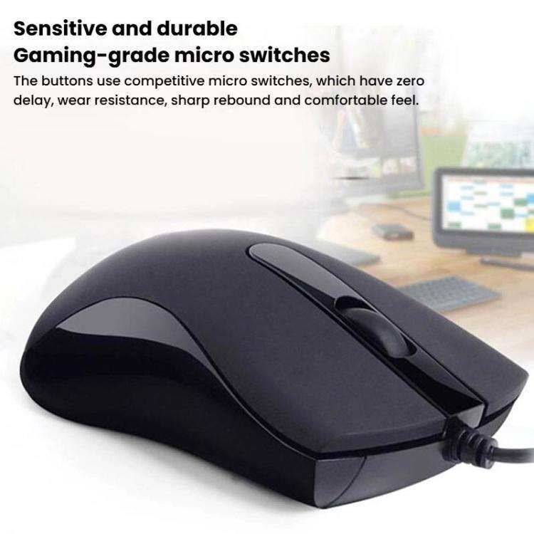 Little Kangaroo DS-917 1000DPI Ergonomic Optical Wired Mouse Laptop Mouse For Office Gaming, Spec...