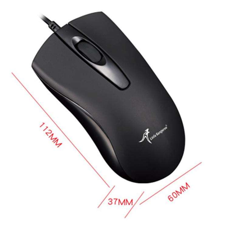 Little Kangaroo DS-917 1000DPI Ergonomic Optical Wired Mouse Laptop Mouse For Office Gaming, Spec...