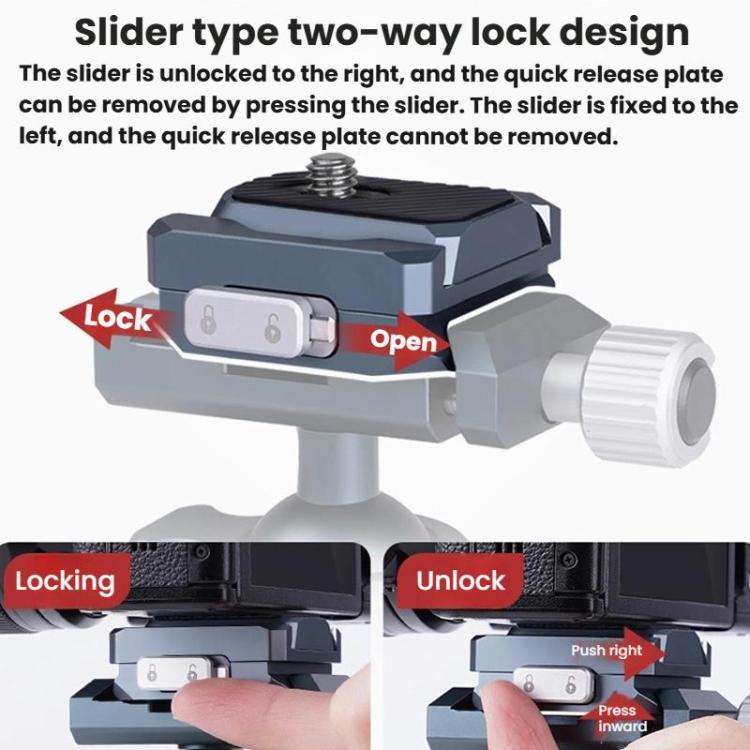 COBONE CQ-2 Aluminum Alloy Quick Release Adapter Universal Gimbal Clamp Accessories For Phones DSLRs