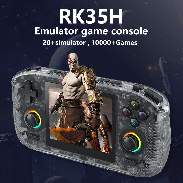 RK35H Handheld Open Source Game Console Support 3D Online Double Play Portable Retro Game Machine...