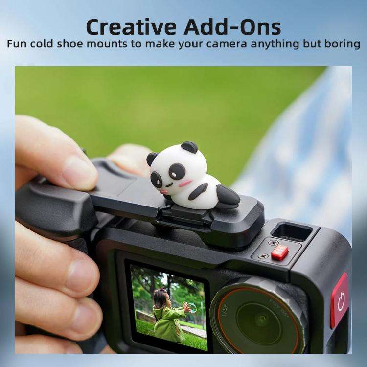 For DJI Action 5 Pro/4/3 Flymile Street Shooting Handle Grip Expansion Cage Kit(Black)