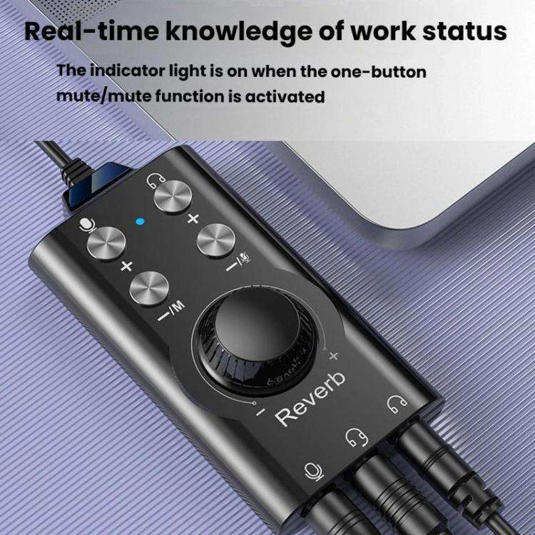 USB / Type-C To 3.5mm 7.1 Surround Sound Computer Voice Changer External Sound Card For Mobile Co...