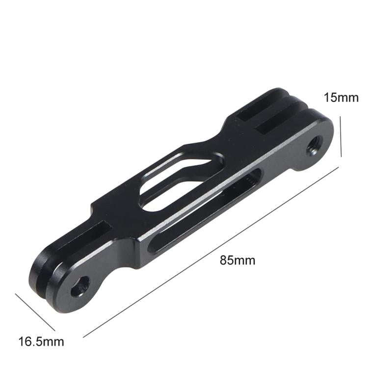 85mm Aluminum Alloy Action Camera Extension Bracket for GoPro Hero 11(Black)