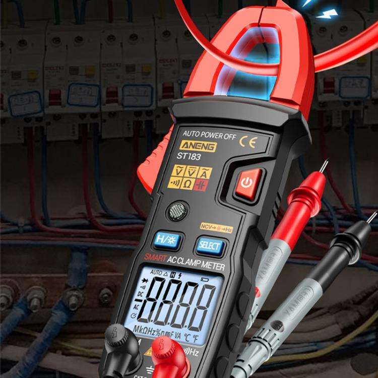 ANENG ST183 600A Digital Clamp Meter With NCV, 4000 Counts, Tests Continuity/Resistance/Capacitan...