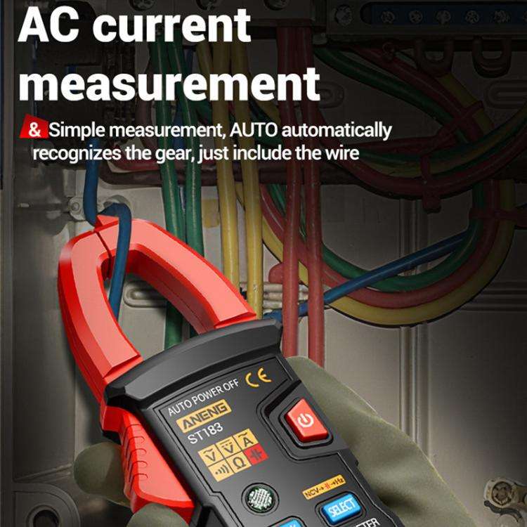 ANENG ST183 600A Digital Clamp Meter With NCV, 4000 Counts, Tests Continuity/Resistance/Capacitan...
