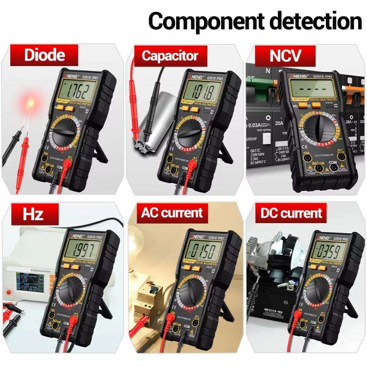 ANENG SZ818 Pro  Rechargeable Digital Multimeter with NCV Detection Voltage Tester for AC/DC Curr...